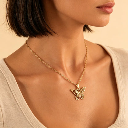 COLLAR DE MARIPOSA 🤩 INCLUYE CAJA DE REGALO 🎁