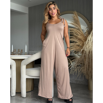 Enterizo largo piel de durazno – Luce elegante 💃 | TALLA ÚNICA ✔️