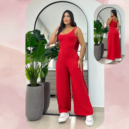 Enterizo largo piel de durazno – Luce elegante 💃 | TALLA ÚNICA ✔️