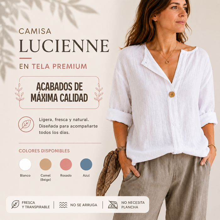 Camisa Lucienne Tela   Premium - Elegante, fresca y atemporal ✨