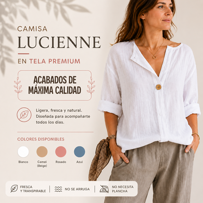 Camisa Lucienne Tela   Premium - Elegante, fresca y atemporal ✨