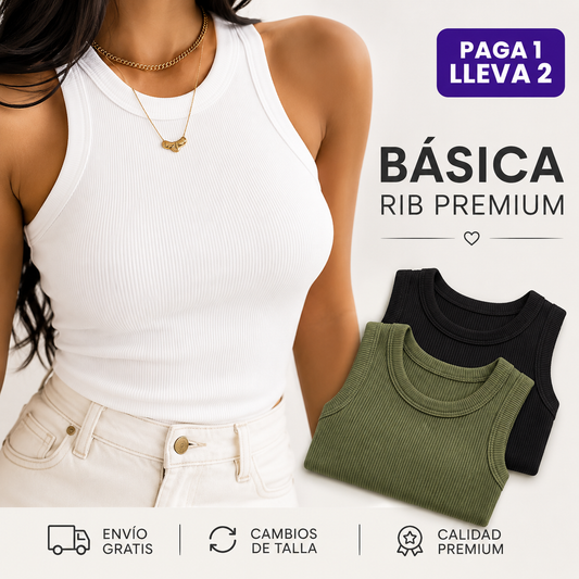 BLUSA RIB ALGODÓN 👚 MEGA OFERTA PAGA 1 LLEVA 2 🎁