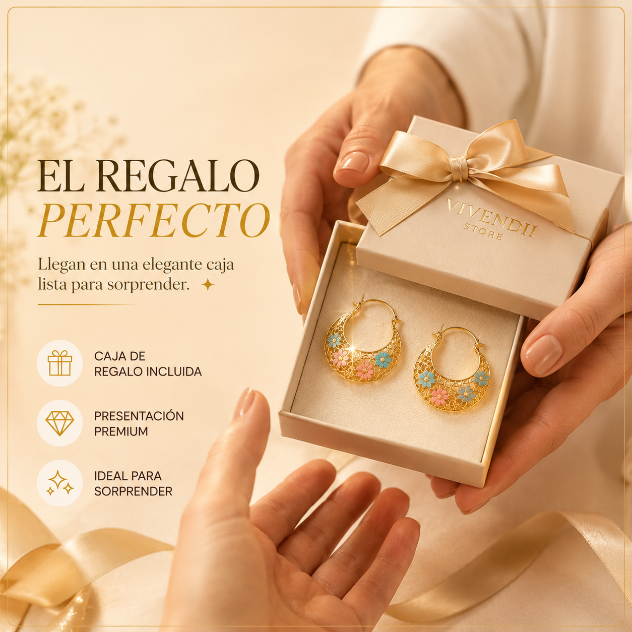 ARETES CHAPADOS EN ORO MEDIA LUNA 😍 | DISEÑO EXCLUSIVO 🌸