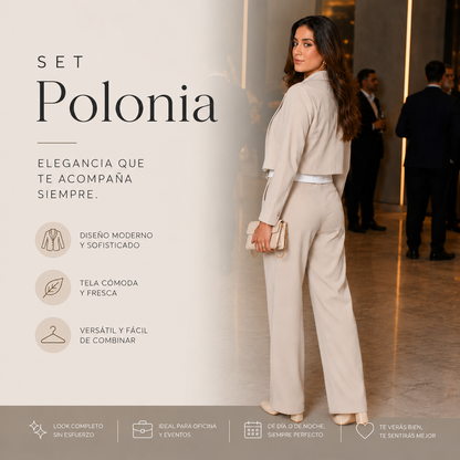 SET POLONIA - ELEGANCIA Y GLAMOUR EN UNA PRENDA✨