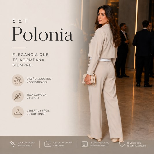 SET POLONIA - ELEGANCIA Y GLAMOUR EN UNA PRENDA✨