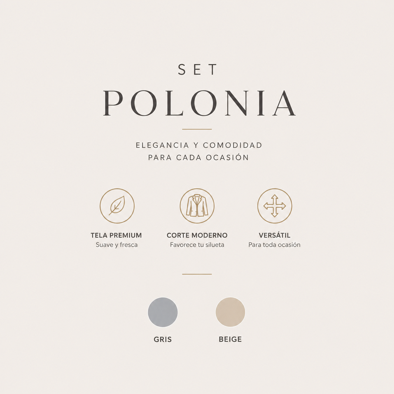 SET POLONIA - ELEGANCIA Y GLAMOUR EN UNA PRENDA✨
