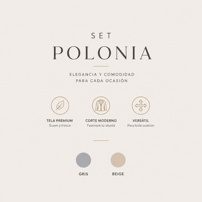 SET POLONIA - ELEGANCIA Y GLAMOUR EN UNA PRENDA✨