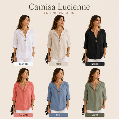 Camisa Lucienne en Lino Premium - Elegante, fresca y atemporal ✨