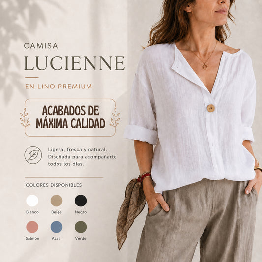 Camisa Lucienne en Lino Premium - Elegante, fresca y atemporal ✨