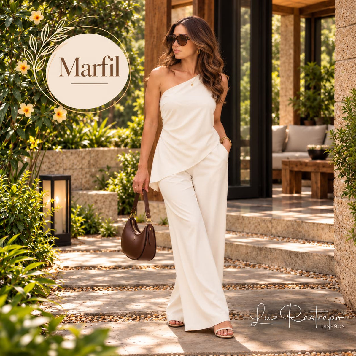 Set Iris - Blusa Asimétrica y Pantalón Ajustable con Bolsillos