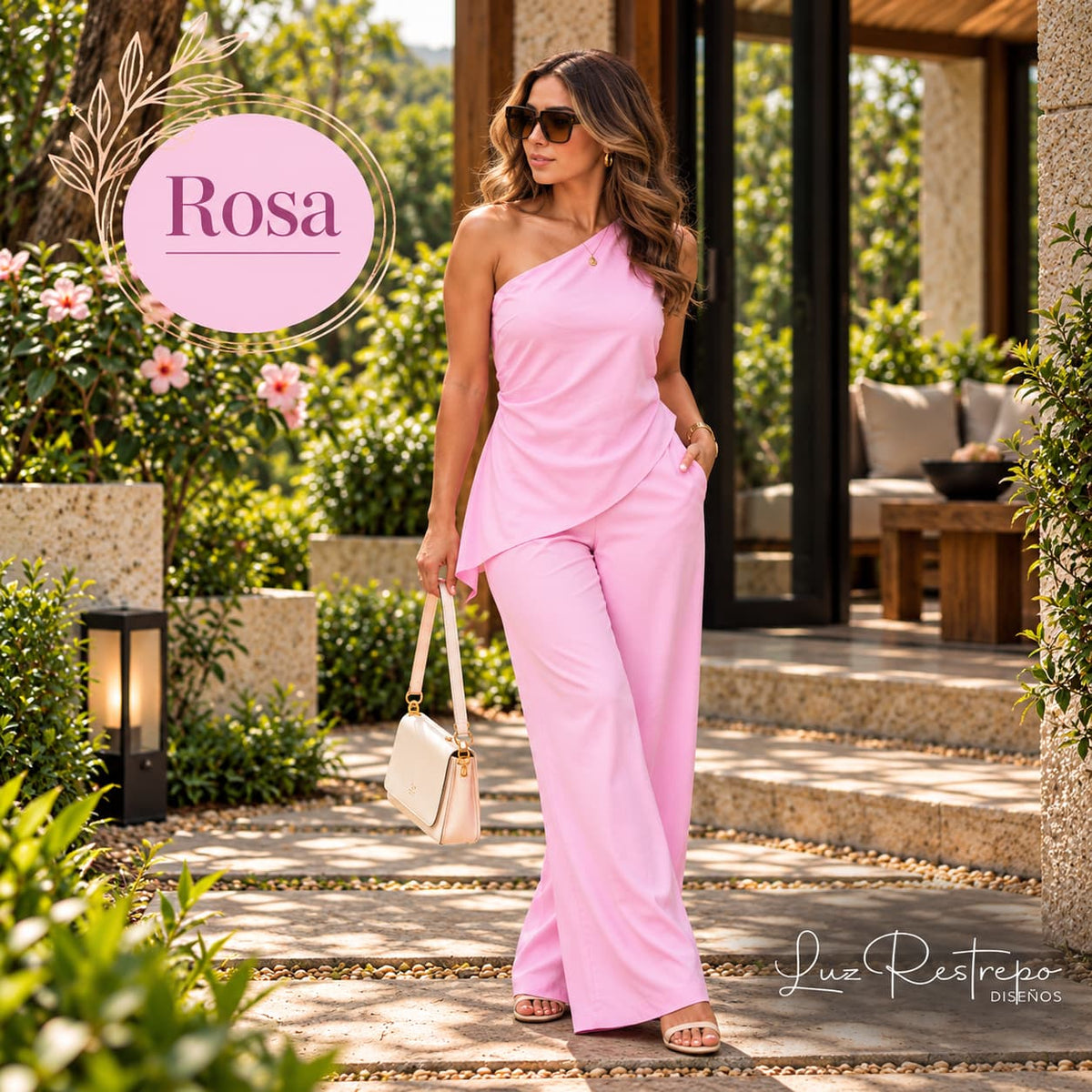 Set Iris - Blusa Asimétrica y Pantalón Ajustable con Bolsillos