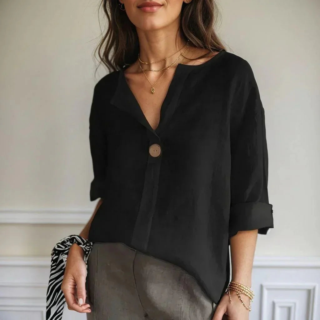 Camisa Lucienne en Lino Premium - Elegante, fresca y atemporal (PAGA 2 Y LLEVA 3)✨