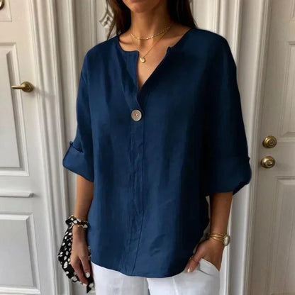 Camisa Lucienne en Lino Premium - Elegante, fresca y atemporal (PAGA 2 Y LLEVA 3)✨